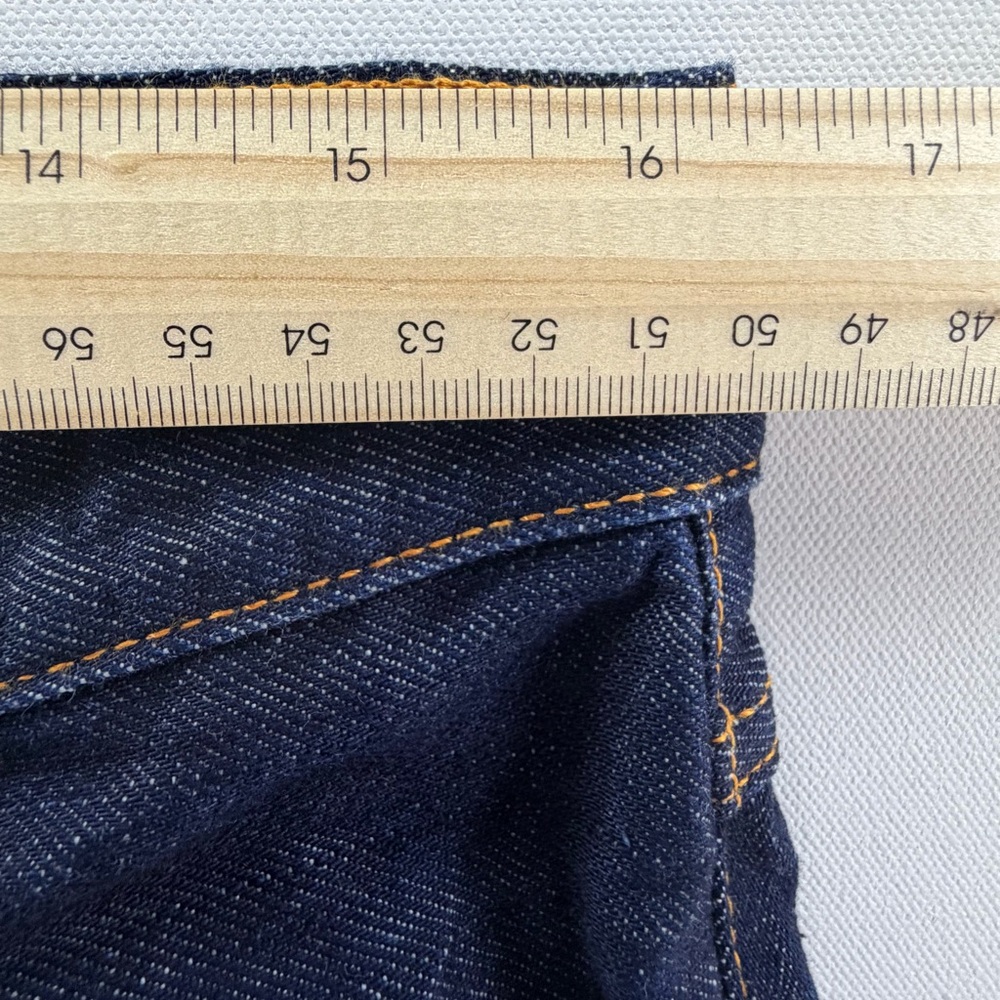 NUDIE JEANS Selvedge Denim tapered leg Rigid Steady Eddie II Denim Size 32 - Picture 15 of 16
